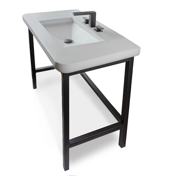 Lacava - Newterra Floor-Standing Metal Console Stand For Ada-Compliant Installation