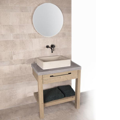 Lacava - Newterra Floor-Standing Vanity With Drawer And Slotted Bottom Shelf.