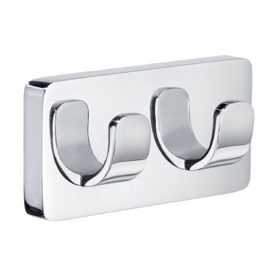 Smedbo - Ice Double Towel Hook In Polished Chrome.