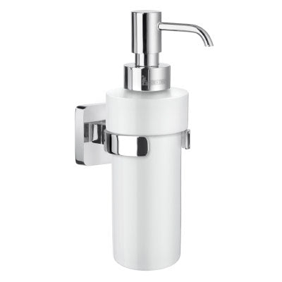 Smedbo - Ice Holder In Polished Chrome With Porcelain Soap Dispenser.