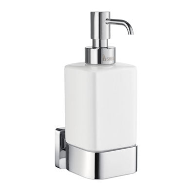 Smedbo - Ice Holder With Soap Dispenser, Polished Chrome With Dispenser In Porcelain