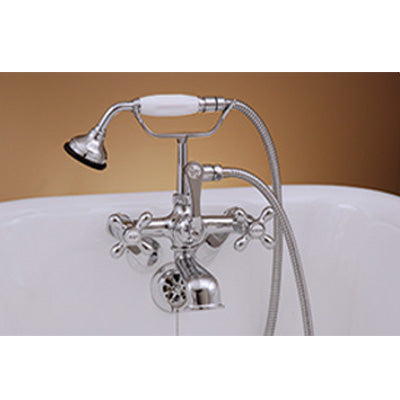 Strom Living - British Telephone Leg Tub Faucet W/Porcelain Hand Held Shower