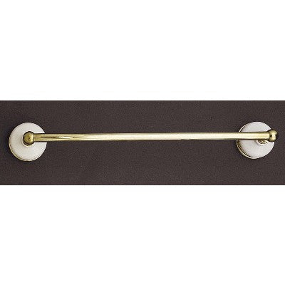 Strom Living - Porcelain & Brass 24 Inch Towel Bar
