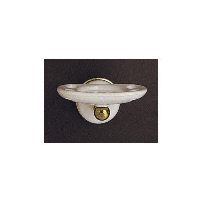 Strom Living - Porcelain & Brass Toothbrush & Glass Holder