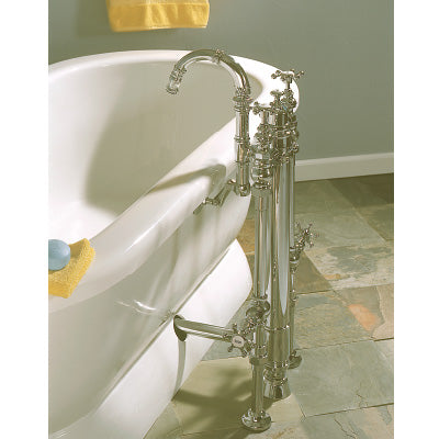 Strom Living - Aqueduct Standing Waste, Includes Supplies, Drain And Valves