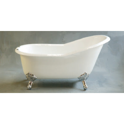Strom Living - The Lucerne 5' Cast Iron Slipper Tub On Selected Finish Legs