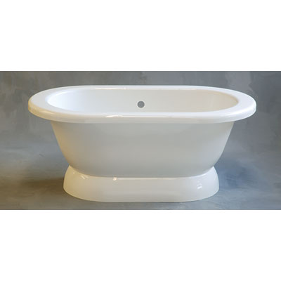 Strom Living - The Sonoma 5' Acrylic Dual Tub On Pedestal Without Faucet Holes.