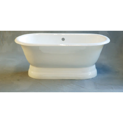Strom Living - The Peninsula 5' Cast Iron Dual Tub On Pedestal Without Holes.