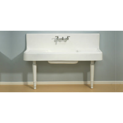 Strom Living - The Clarion 5' Cast Iron Farmhouse Drainboard Sink