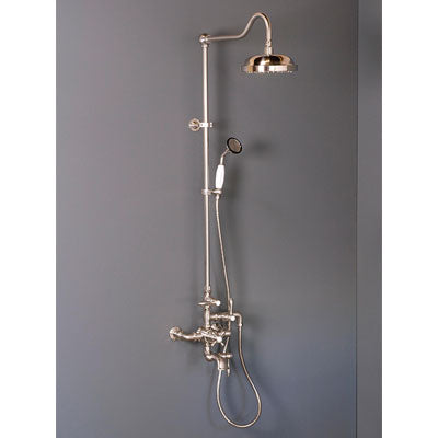 Strom Living - Exposed Thermostatic Shower System w/ 1.75 GPM Tub Filler Handshower - 36 Inch Raiser