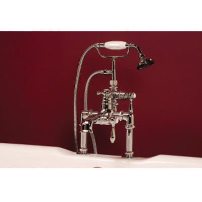 Strom Living - Thermostatic Deck Mount Faucet, 7 Inch Centers, Straight Spout
