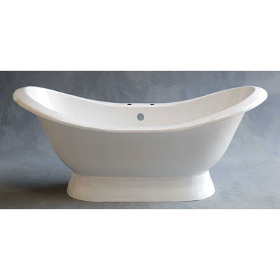 Strom Living - The Summit 6' Acrylic Double Ended Slipper Tub On Selected Finish Legs
