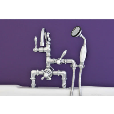 Strom Living - 7 Inch Ctr Deck Mount Thermostatic Faucet W/Fixed Arched Spout