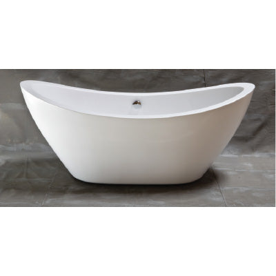 Strom Living - The Seneca 65 Inch Acrylic Tub, Without Faucet Holes.