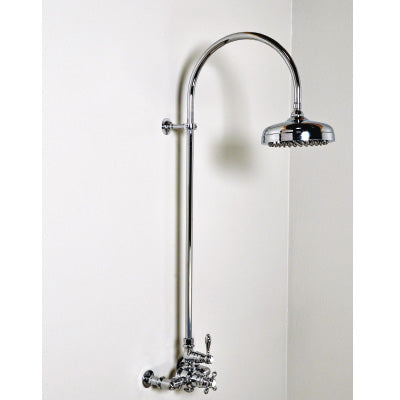 Strom Living - Exposed Thermostatic Shower Set with Gooseneck 48 Inch Riser