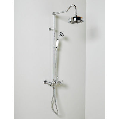 Strom Living - Wall Mounted Exposed Shower Set with Handheld Shower, 60 Inch Riser