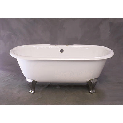 Strom Living - The Como 5' Cast Iron Dual Tub On Deco Style Selected Finish Legs