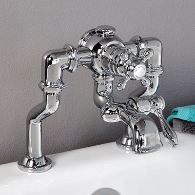 Strom Living - Thermostatic Deck Mount Faucet-Tub Filler Only W/Adjustable Centers
