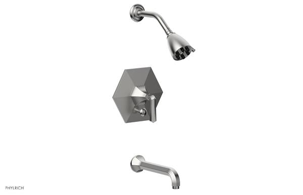 Phylrich - Le Verre La Crosse Pressure Balance Tub and Shower Set Trim - Lever Handle