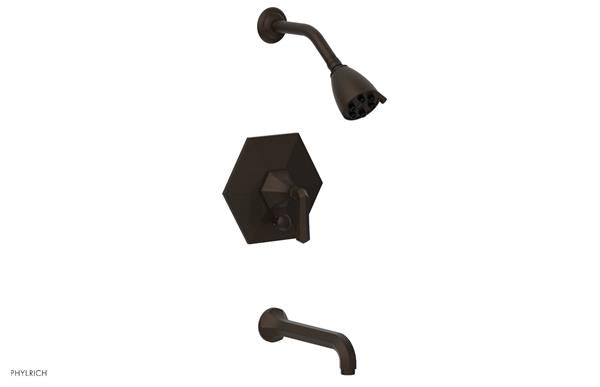 Phylrich - Le Verre La Crosse Pressure Balance Tub and Shower Set Trim - Lever Handle