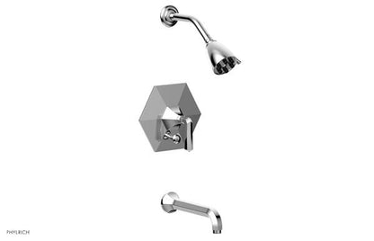 Phylrich - Le Verre La Crosse Pressure Balance Tub and Shower Set Trim - Lever Handle