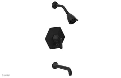 Phylrich - Le Verre La Crosse Pressure Balance Tub and Shower Set Trim - Lever Handle