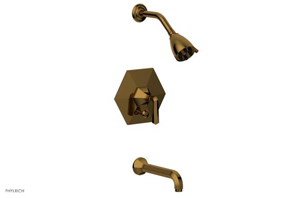 Phylrich - Le Verre La Crosse Pressure Balance Tub and Shower Set Trim - Lever Handle