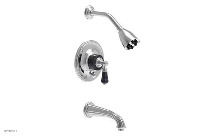 Phylrich - Regent Pressure Balance Tub and Shower Set Trim - Bleu Sodalite Handle