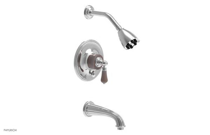 Phylrich - Regent Pressure Balance Tub and Shower Set Trim Only - Pink Onyx Handle