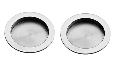 Linnea - Round Full Dummy Pocket Door Hardware Set with Finger Edge Pull