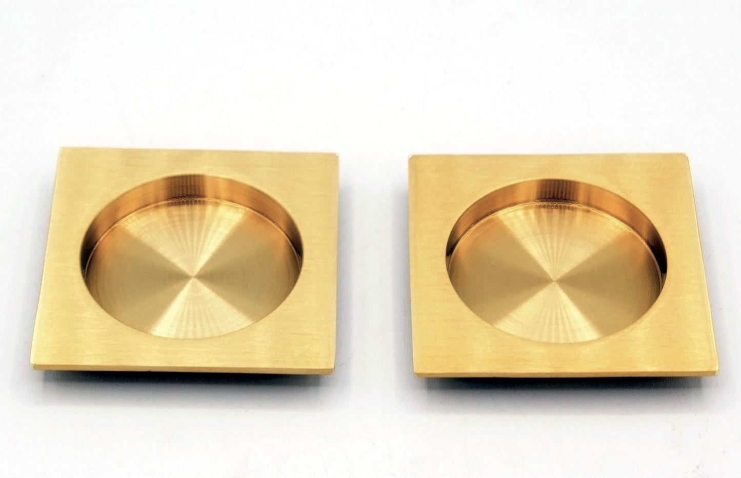 Linnea - Square Full Dummy Pocket Door Hardware with Finger Edge Pull