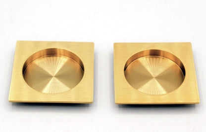 Linnea - Square Full Dummy Pocket Door Hardware with Finger Edge Pull