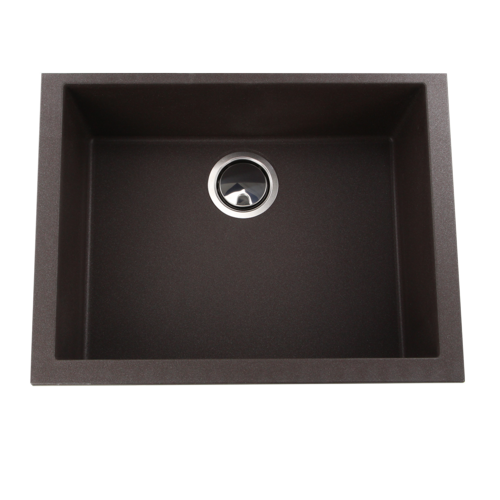 Nantucket Sinks - Small Single Bowl Undermount Granite Composite Brown
