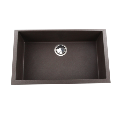 Nantucket Sinks - Large Single Bowl Undermount Granite Composite Brown