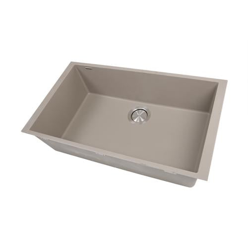 Nantucket Sinks - Large Single Bowl Undermount Granite Composite Truffle