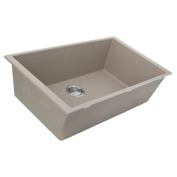 Nantucket Sinks - 33-Inch Undermount Granite Composite Sink In Truffle