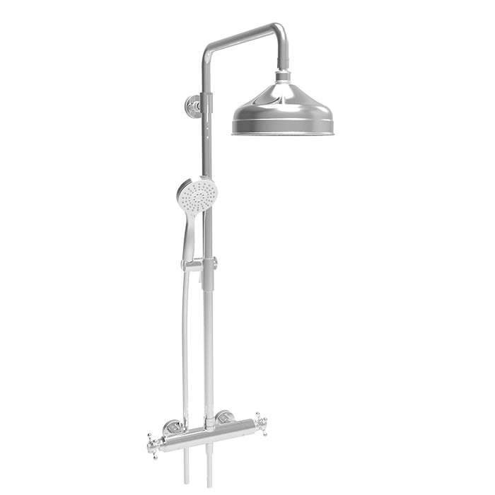 Baril - Nautica B16 Complete thermostatic shower kit on pillar