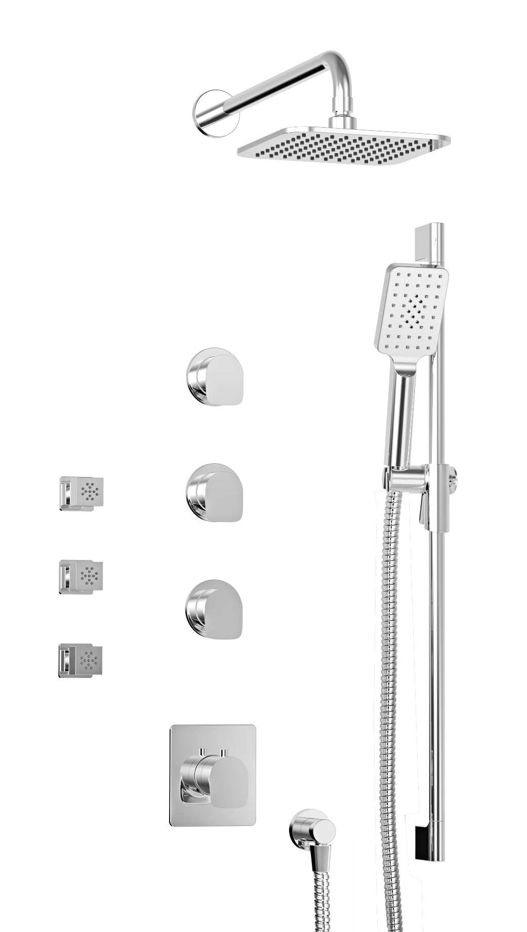 Baril - Petite B04 Trim only for thermostatic shower kit