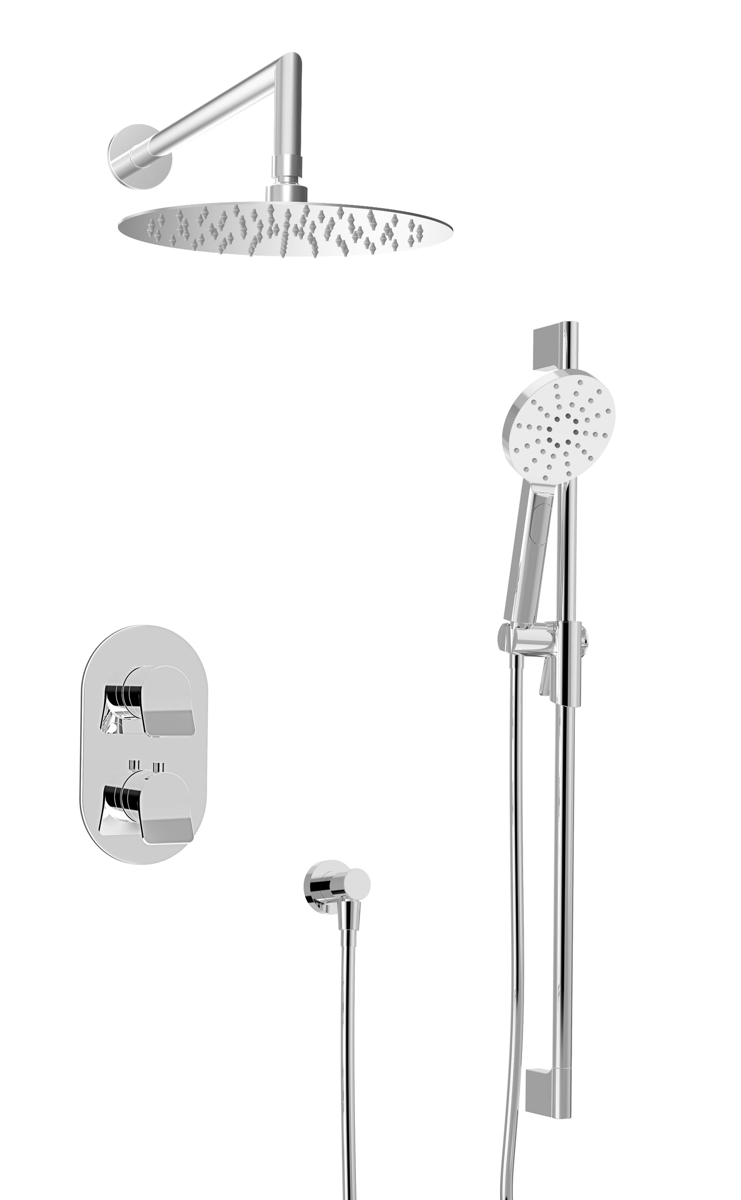 Baril - Profile B46 Trim only for thermostatic pressure balanced shower kit