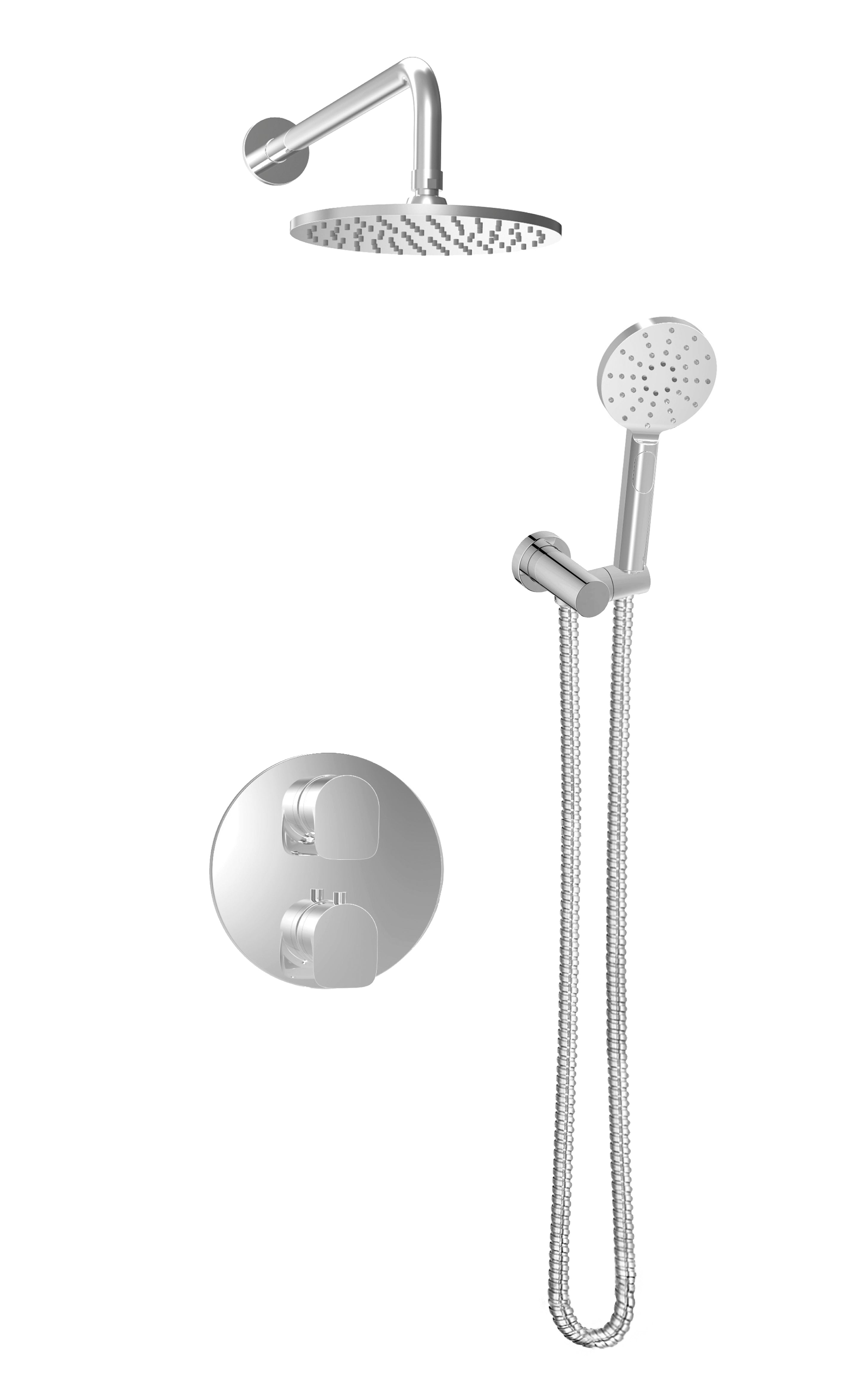 Baril - Sens B45 Complete Thermostatic Pressure Balanced Shower Kit ...