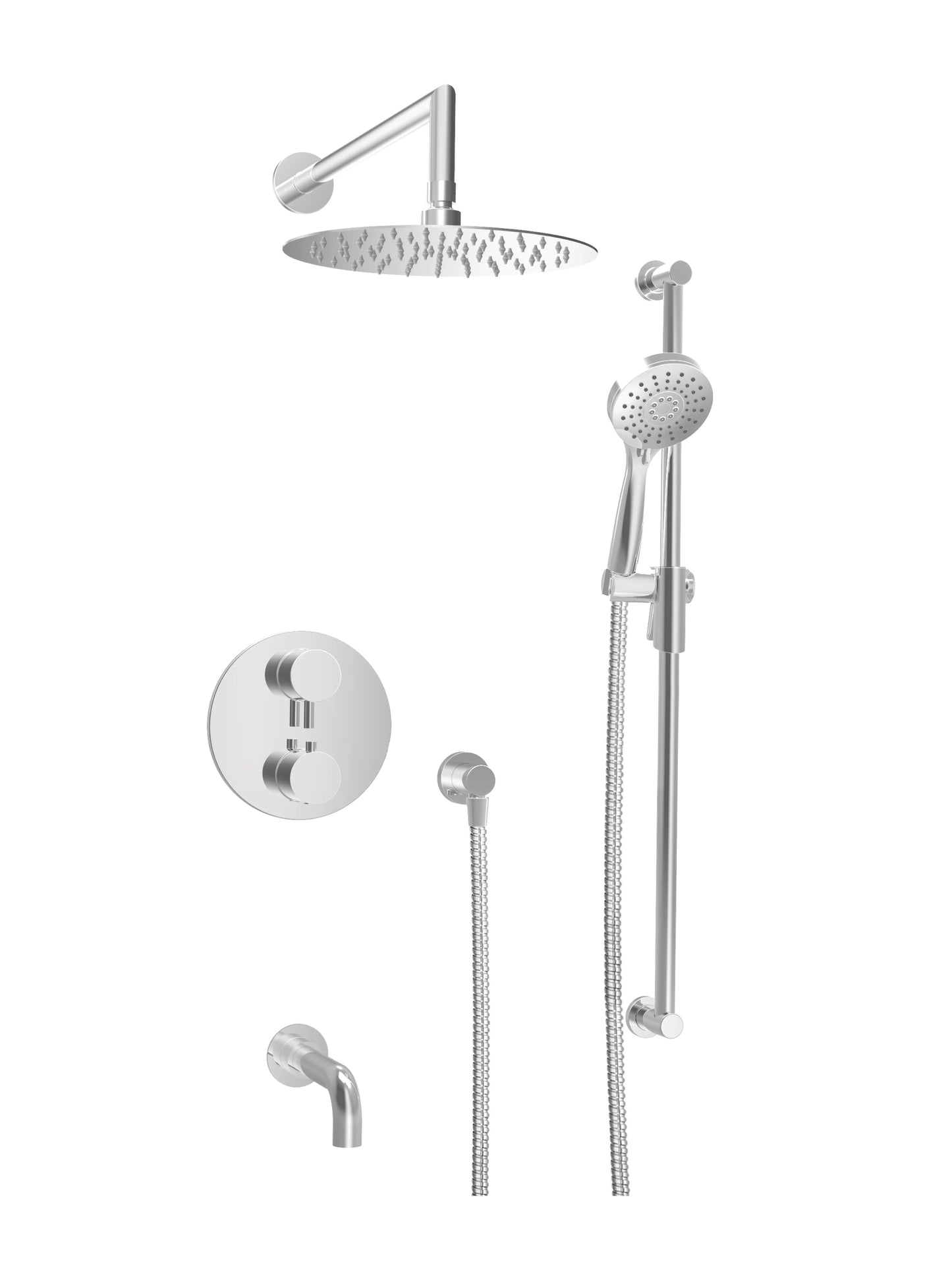 Baril - Zip B66 Trim only for thermostatic pressure balanced shower kit