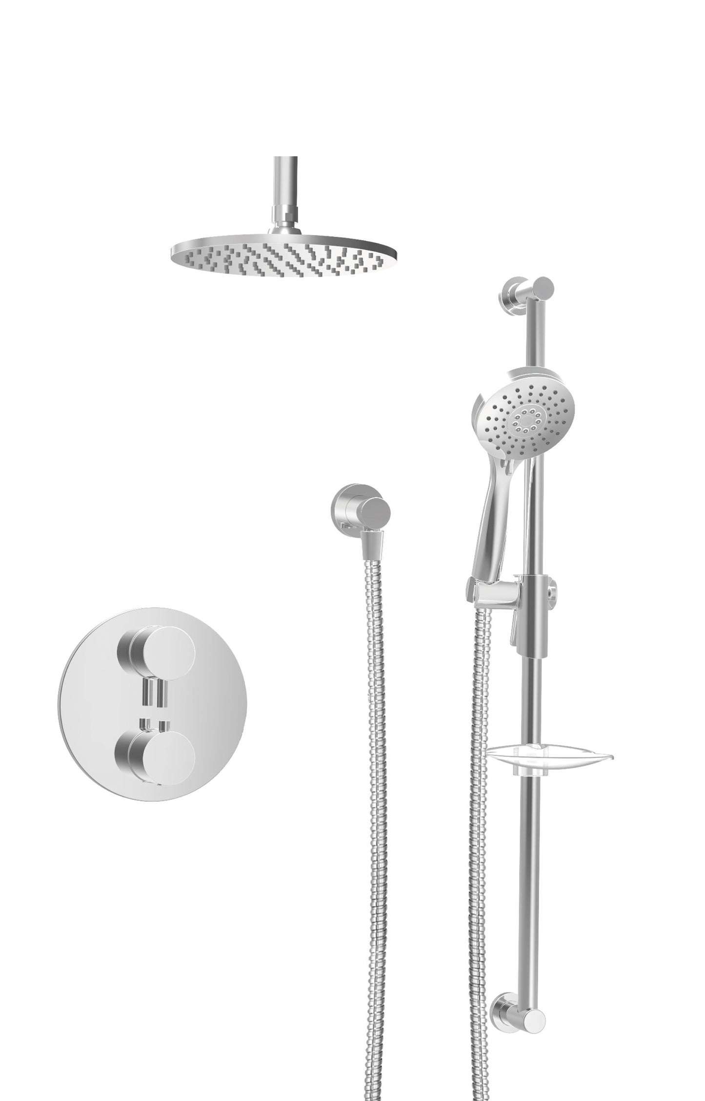 Baril - Zip B66 Complete thermostatic pressure balanced shower kit