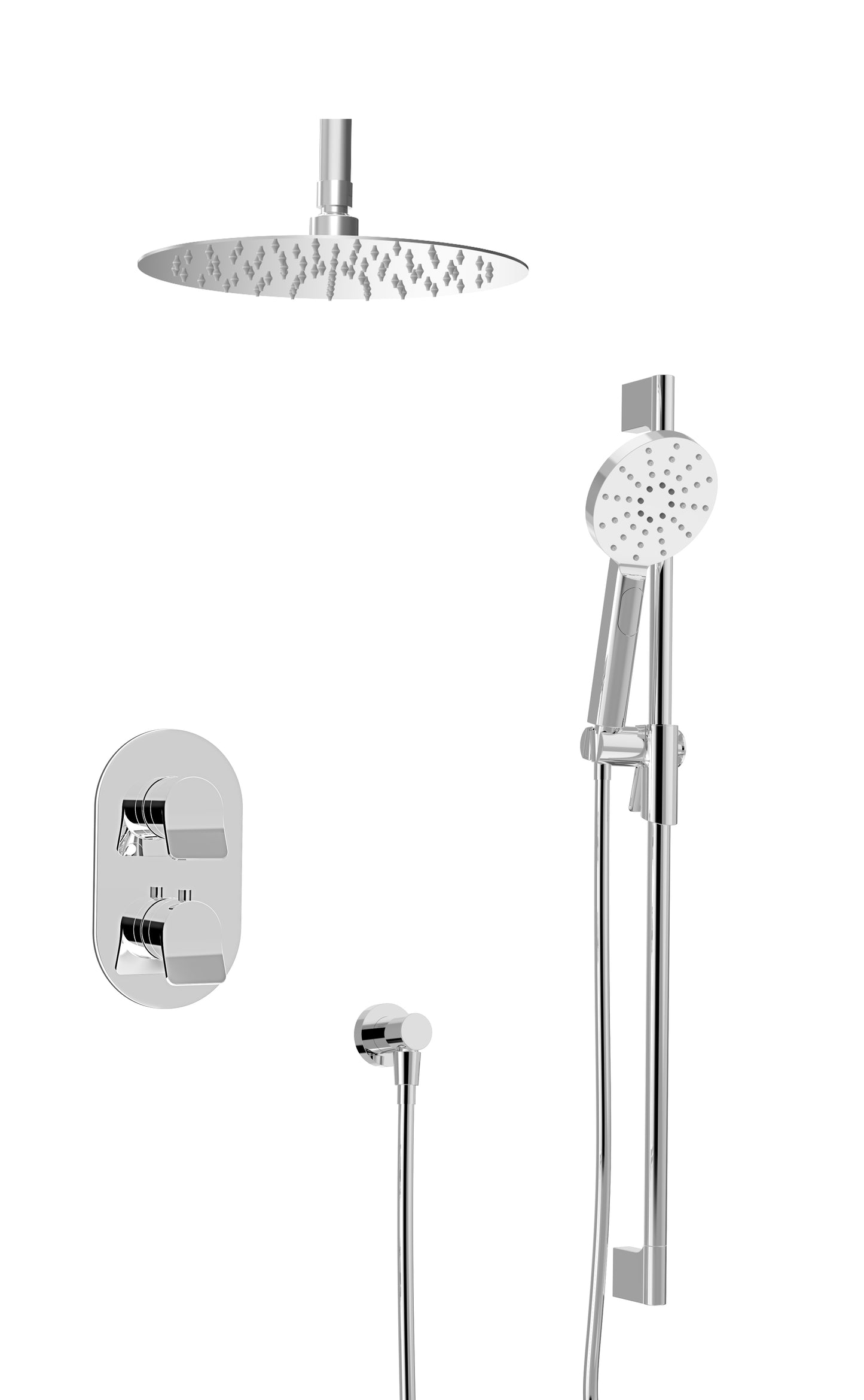 Baril - Profile B46 Trim only for thermostatic pressure balanced shower kit
