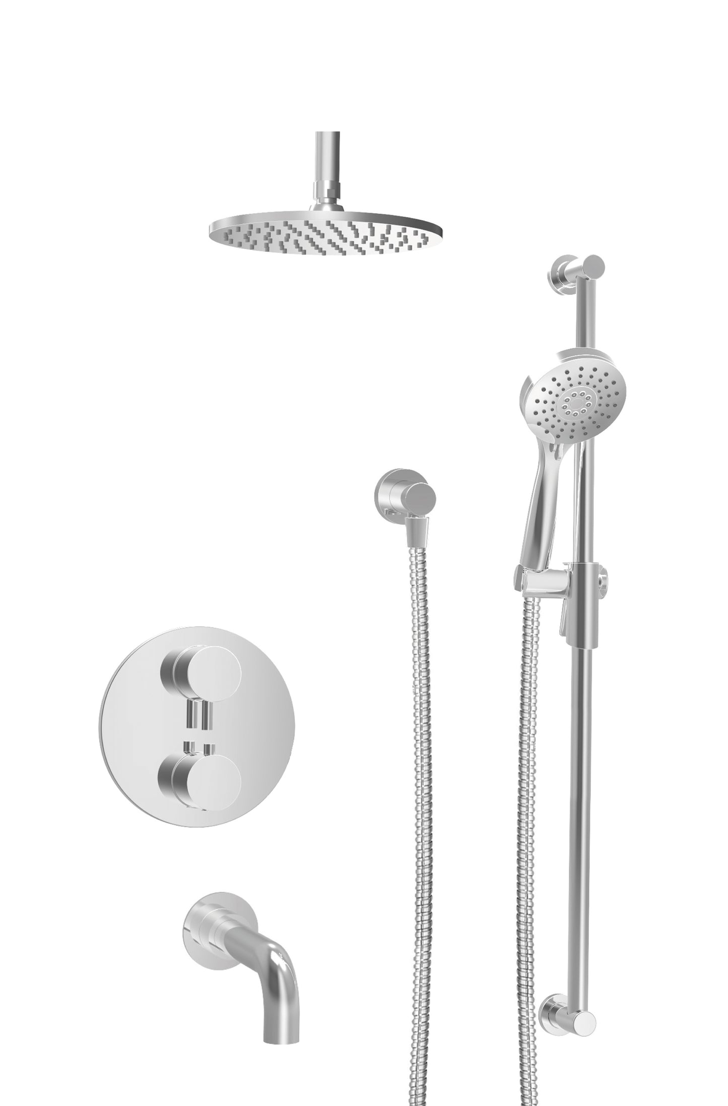 Baril - Zip B66 Trim only for thermostatic pressure balanced shower kit