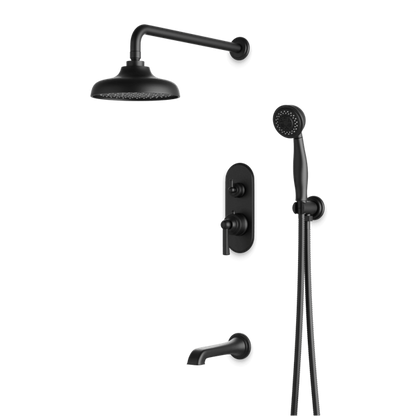 Artos - Classic Thermostatic Shower Trim Kit with Hand Shower, Tub Filler