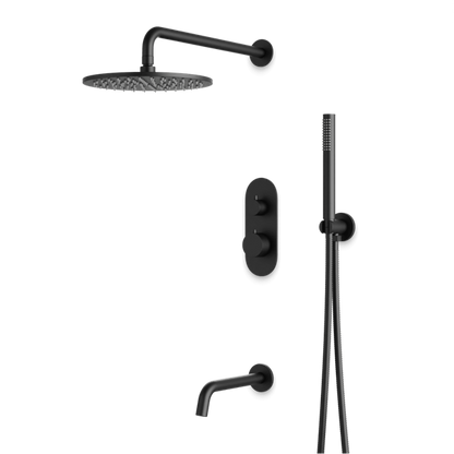 Artos - Opera Thermostatic Shower Trim Kit with Hand Shower, Tub Filler