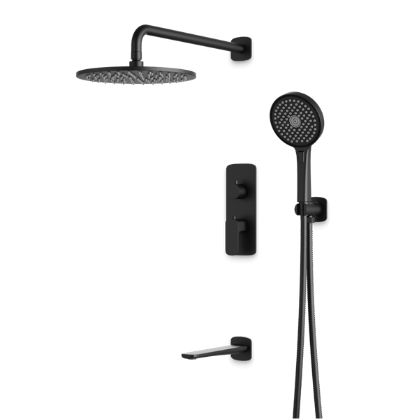 Artos - Harmony Thermostatic Shower Trim Kit with Hand Shower, Tub Filler