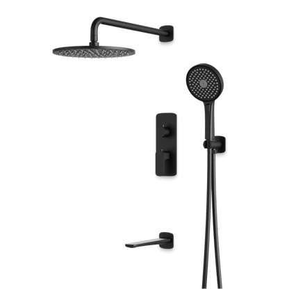 Artos - Harmony Thermostatic Shower Trim Kit with Hand Shower, Tub Filler
