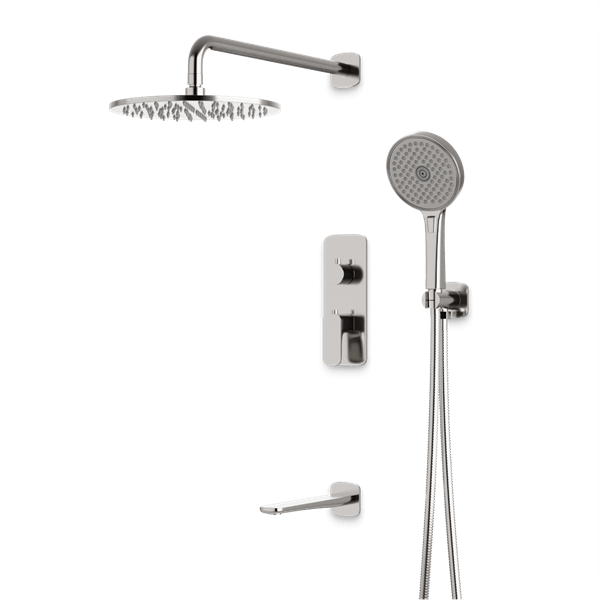 Artos - Harmony Thermostatic Shower Trim Kit with Hand Shower, Tub Filler