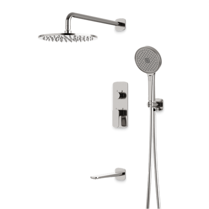 Artos - Harmony Thermostatic Shower Trim Kit with Hand Shower, Tub Filler